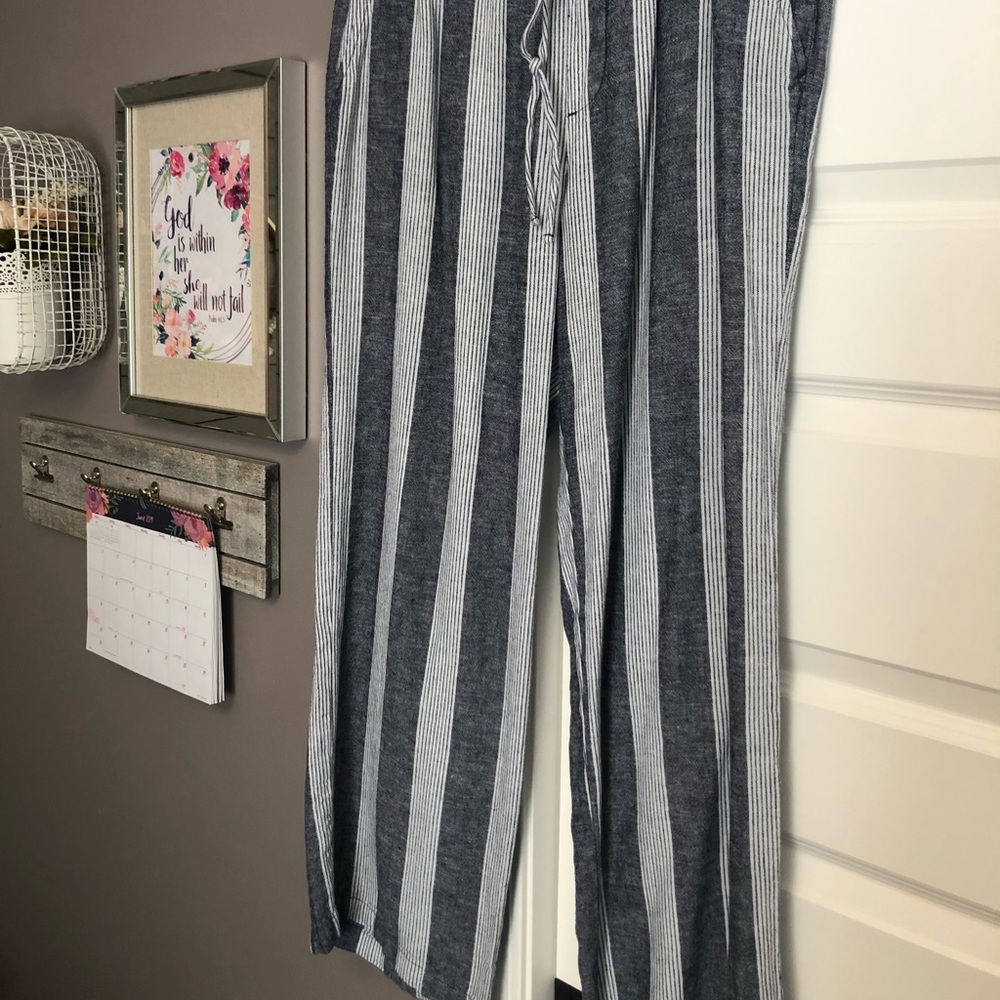 Blousy Denim Linen Pants (never worn)